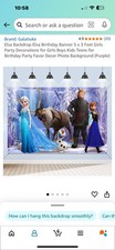 Banner de aniversário Elsa Backdrop Elsa 5x3 pés comprar usado  Enviando para Brazil