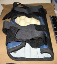 Joelheira ortopedia DJ suporte preto/azul triplo metal joelho suporte/estabilidade comprar usado  Enviando para Brazil