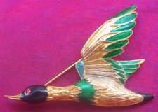 Vintage broche canard d'occasion  Poncin