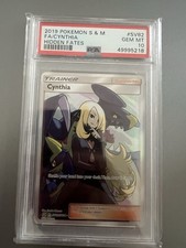 2019 POKEMON CYNTHIA SUN & MOON HIDDEN FATES FULL ART #SV82 PSA 10 comprar usado  Enviando para Brazil