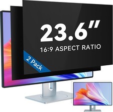 Paquete de 2 filtros de pantalla de privacidad de computadora 23,6 16:9 pantalla ancha monitor luz azul segunda mano  Embacar hacia Mexico