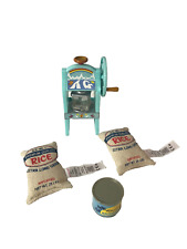 Lote de acessórios para bonecas American Girl barbeador de gelo/saco de arroz/nozes de macadâmia usadas, usado comprar usado  Enviando para Brazil