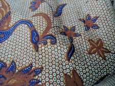 Vintage batik cotton for sale  UK