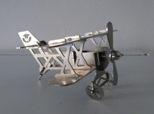 Vintage metal biplane for sale  STEVENAGE