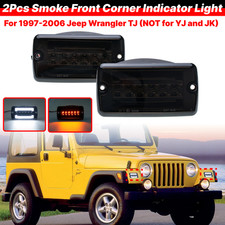 2x Getönte Blinkleuchten Vorne Blinker Standlicht Für Jeep Wrangler TJ 1997–2006 comprar usado  Enviando para Brazil