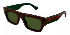 Óculos de sol Gucci GG1301S 002 Havana marrom verde lente retangular AUTÊNTICO comprar usado  Enviando para Brazil
