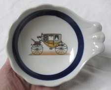 Vintage Shenango China Restaurant Ware Sorvete Shell-Stagecoach, Buggy-EXCELENTE! comprar usado  Enviando para Brazil