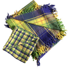 Vibrant multicoloured check for sale  MELKSHAM