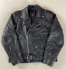Vintage leather biker for sale  ROYSTON