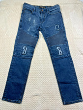 Usado, Jeans Ring of Fire Slim Fit Azul Moto Stretch Masculino Tamanho 32X29 Skinny comprar usado  Enviando para Brazil