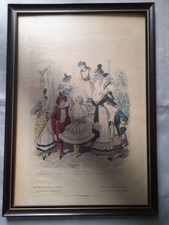 Ancienne gravure encadrée d'occasion  Sauveterre-de-Guyenne