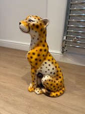 Ceramic leopard statue for sale  NORTHAMPTON