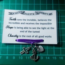 Cord bracelet faith for sale  ALTRINCHAM