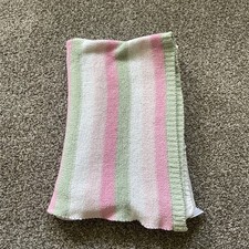 Cobertor de bebê Just One Year Carters rosa verde listras brancas malha chenille Lovey comprar usado  Enviando para Brazil