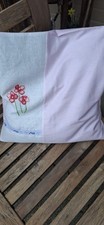 Kissenhülle blume handgestick gebraucht kaufen  Schmallenberg