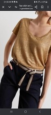 Shirt lin métallisé d'occasion  Mions