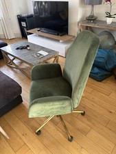 Velvet office chair for sale  LONDON