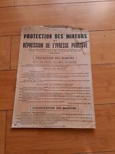 Affiche protection mineurs d'occasion  Marseille I