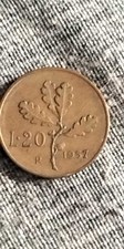 20 lire 1957 usato  Viterbo
