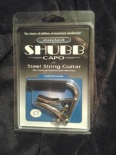 Usado, Capo padrão de níquel polido Shubb C1 para guitarras de cordas de aço comprar usado  Enviando para Brazil