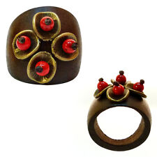 Bague anneau bois d'occasion  Épinay-sur-Orge