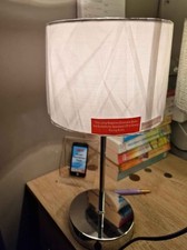 Chrome stick lamp for sale  WIGAN