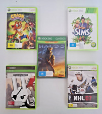 XBOX 360 5 jogos mistos Halo 3 NHL 07 The Sims 3 Crush Bioshock comprar usado  Enviando para Brazil