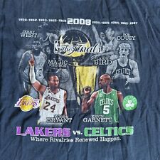 Camiseta LA Lakers vs Boston Celtics NBA Finals 2008 2 lados tamanho XL Kobe & Garnett comprar usado  Enviando para Brazil