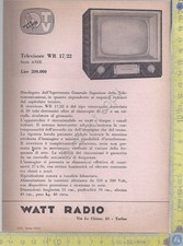 Watt radio televisore usato  Milano