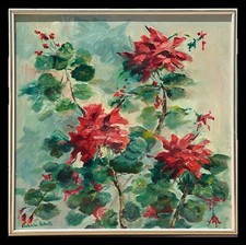 Mcm floral oil for sale  Rancho Mirage
