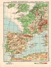 Carta geografica antica usato  Lecco