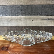 Vintage Meados do Século Gandola de Vidro Jeanette Tigela de Frutas Transparente Prato de Servir 15,5” comprar usado  Enviando para Brazil