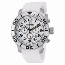 Relógio TW Steel Grandeur cronógrafo branco aço 46mm 10ATM TW94 - NOVO comprar usado  Enviando para Brazil