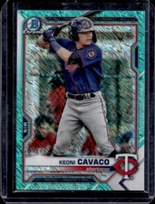 Usado, 2021 Bowman Keoni Cavaco Chrome Prospects Aqua Shimmer refrator #/125 gêmeos comprar usado  Enviando para Brazil