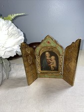 Vtg wood triptych for sale  Cliffside Park