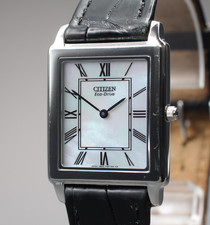 [Quase em perfeito estado] Citizen Stiletto Eco-Drive G820 Shell mostrador romano tanque quartzo masculino comprar usado  Enviando para Brazil