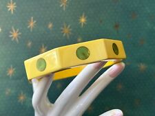 Pulseira Bruce Pantti octógono creme e verde baquelite bolinhas assinada comprar usado  Enviando para Brazil