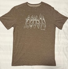 Camiseta masculina verde lago e trilha logotipo médio caiaques natureza ao ar livre comprar usado  Enviando para Brazil