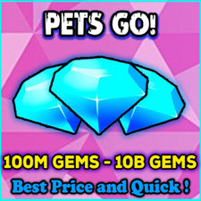 Usado, PETS GO! - ROBLOX 💎 100M 1B 3B 5B 7B 10B GEMS | Melhor Preço ✅ - Entrega Rápida 🚚 comprar usado  Enviando para Brazil