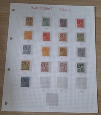 Montserrat stamps page for sale  ORPINGTON