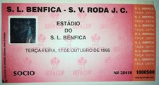 MEGA INGRESSO RARO UEFA CUP 95/96 SL BENFICA x SV RODA JC comprar usado  Enviando para Brazil