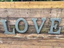 Large metal l.o.v.e. for sale  NEWNHAM