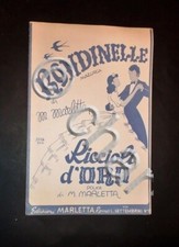 Musica spartiti rondinelle usato  Vimodrone