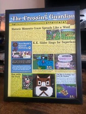 2003 Animal Crossing GameCube Impressão em Moldura Cartaz Publicitário Arte Promocional Oficial Rara comprar usado  Enviando para Brazil
