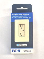 Receptáculo duplex inteligente Eaton WFTRCR15 Wi-Fi. Tenente amêndoa. Conexões com Alexa (NOVO), usado comprar usado  Enviando para Brazil