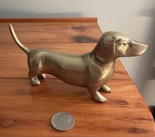 Brass dachshund figurine for sale  Concord