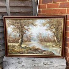 Vintage oil canvas for sale  ABINGDON