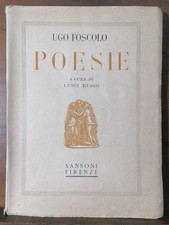 Poesie ugo foscolo usato  Sanremo