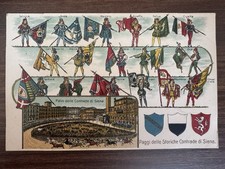 SIENA PALIO - Paggi Storiche Contrade - Cartolina Rilievo Stefano Venturini comprar usado  Enviando para Brazil