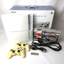 Console PS3 branco cerâmica 80GB CECHL acessórios completos PlayStation 3 Fat [CC] comprar usado  Enviando para Brazil